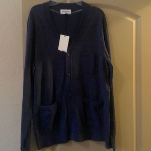Blue Button Down Cardigan